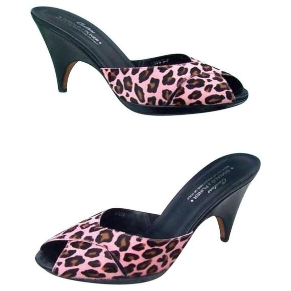 Donald Pliner Animal Gator Leather Hair Calf Shoe Platform Peep Toe NWT $325 Sz8 - Picture 3 of 5